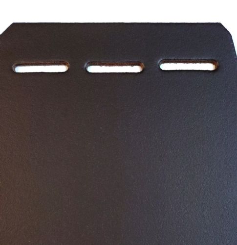 Pair Of Leather Horse Buckle Guards 1 Row - 3 Slots (Dark Brown)